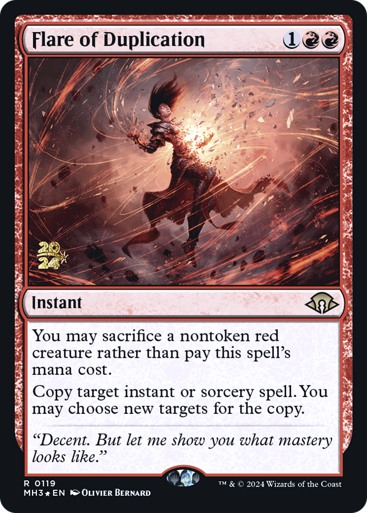 Flare of Duplication (PRE-119) [Modern Horizons 3 Promos] Foil