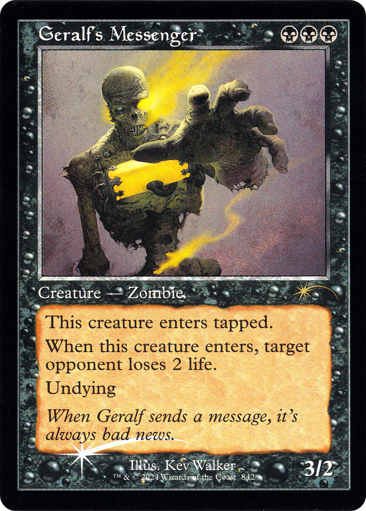 Geralf's Messenger (SLD-842) (Retro Frame) [Secret Lair Drop] Foil