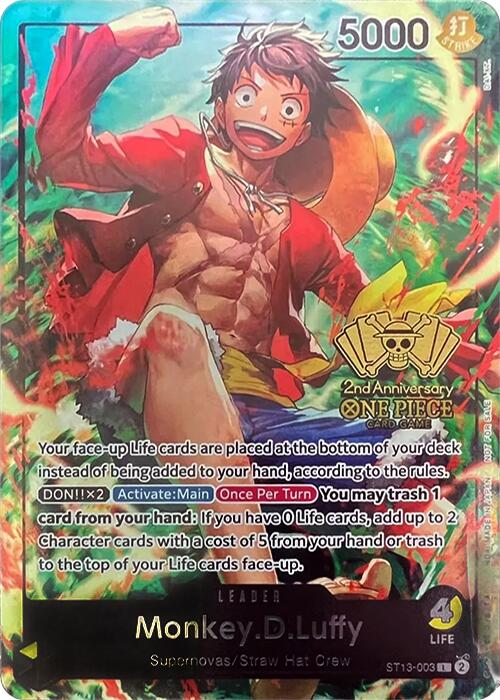 Monkey.D.Luffy (2nd Anniversary Tournament) [One Piece Promotion Cards]