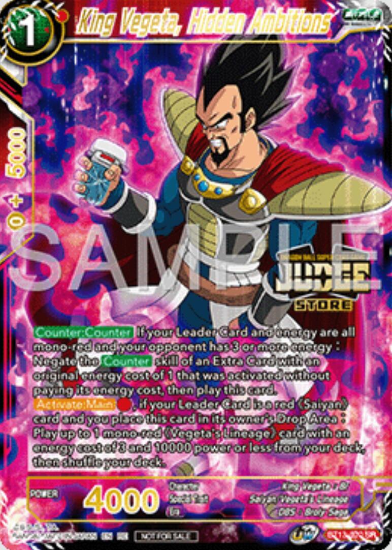 King Vegeta, Hidden Ambitions (Judge Pack Vol.16) (Store) (BT13-020) [Judge Promotion Cards]