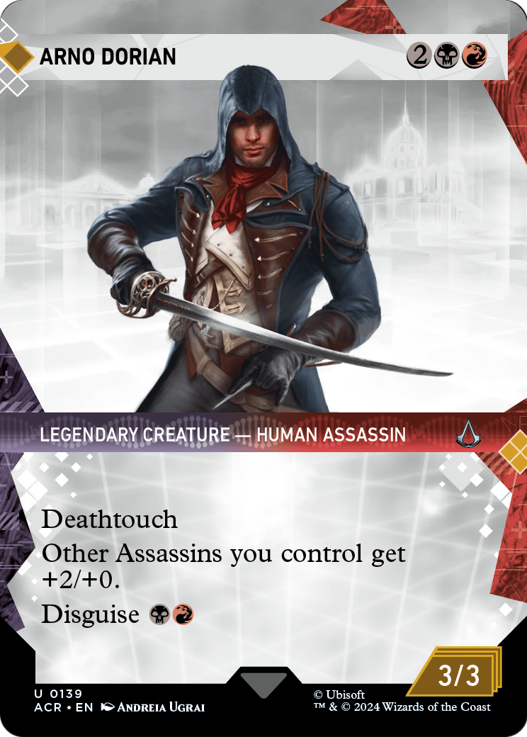 Arno Dorian (Showcase) (ACR-139) (Borderless) [Assassin's Creed] Foil