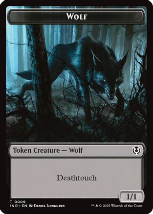 Wolf (0009) // Wolf (0018) Double-Sided Token (INR-9 // 18) [Innistrad Remastered]