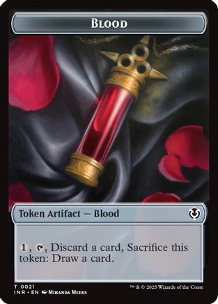 Blood // Vampire (0007) Double-Sided Token (INR-21 // 7) [Innistrad Remastered] Foil