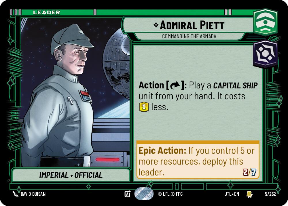 Admiral Piett - Commanding the Armada (005/262) (005/257) [Jump to Lightspeed]