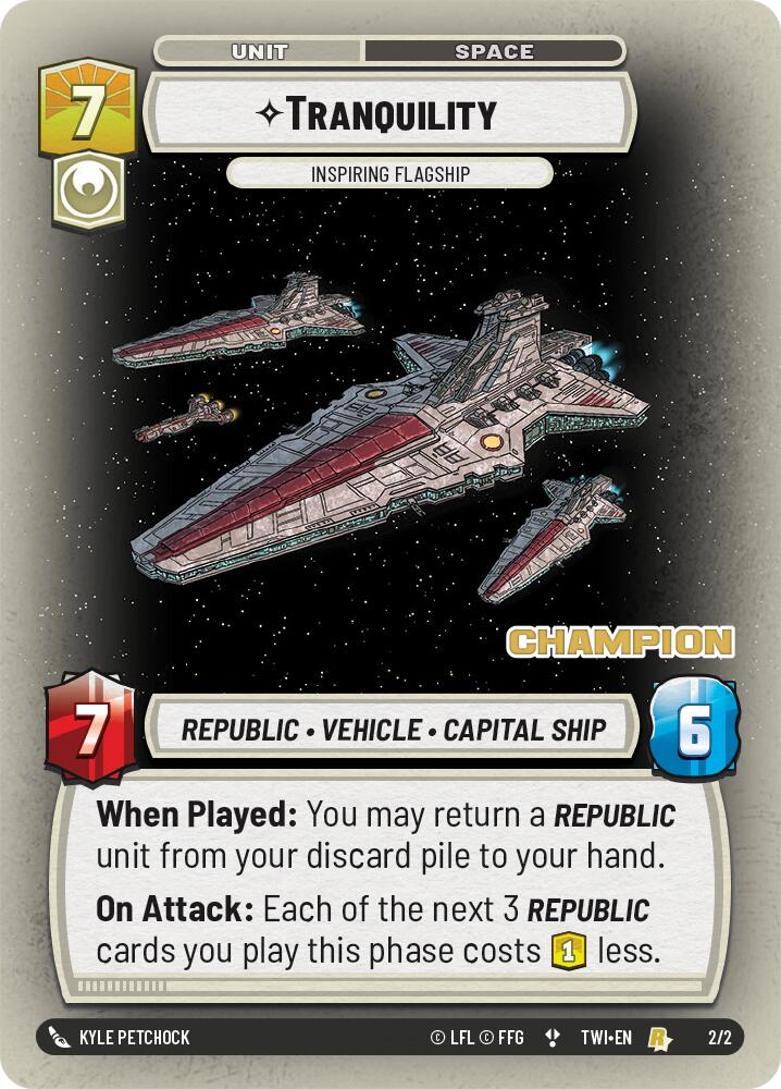 Tranquility - Inspiring Flagship (2/2) (Champion) (2/2) [Store Showdown Promos]