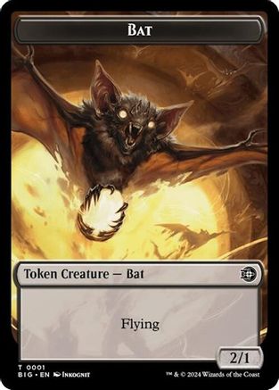 Bat // Plot Double-Sided Token (BIG-1 // 20) [Outlaws of Thunder Junction: The Big Score]