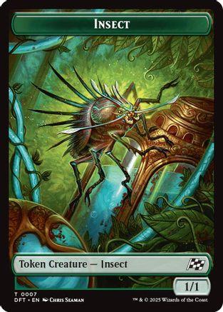 Insect // Elephant Double-Sided Token (DFT-7 // 6) [Aetherdrift] Foil