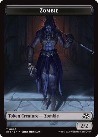 Zombie (0003) // Pilot Double-Sided Token (DFT-3 // 1) [Aetherdrift]