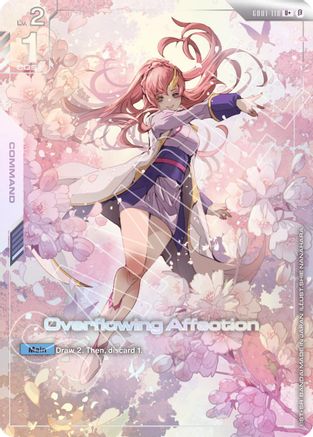 Overflowing Affection (U+) (GD01-118) - Edition Beta Holofoil