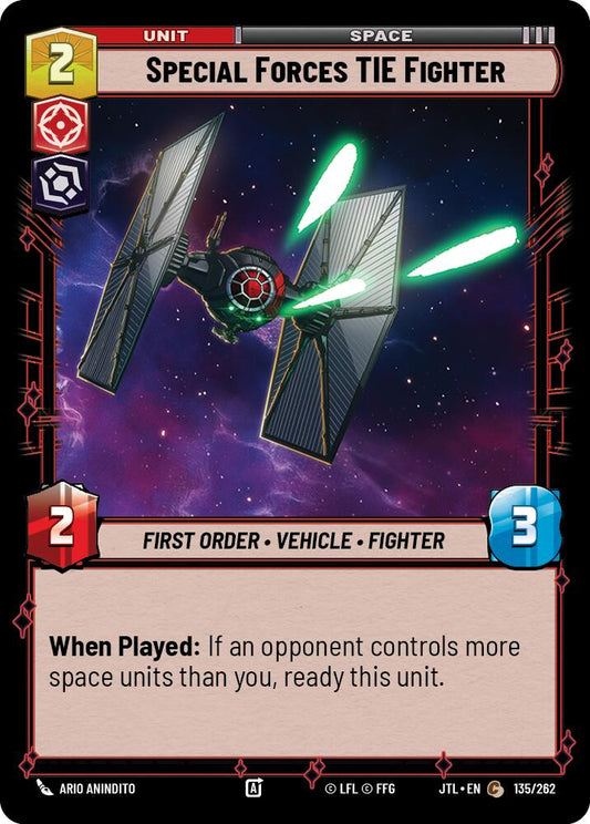 Special Forces TIE Fighter (135/262) (135/257) [Jump to Lightspeed]