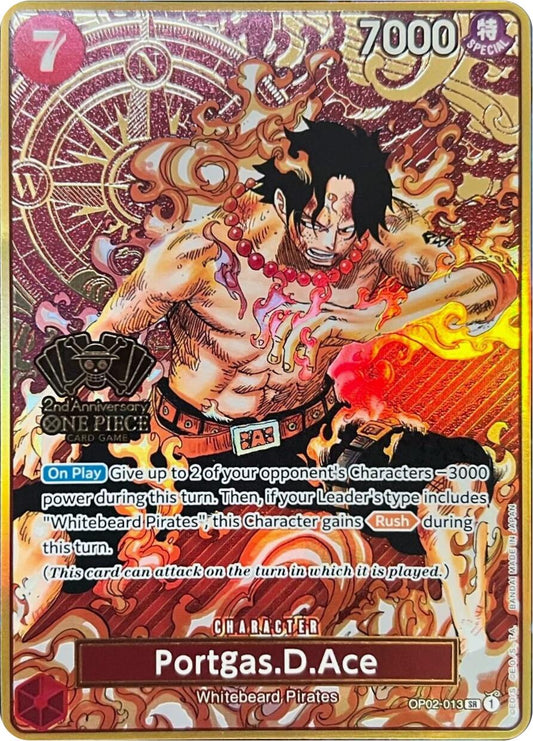 Portgas.D.Ace (Japanese Version 2nd Anniversary Set) [One Piece Promotion Cards]