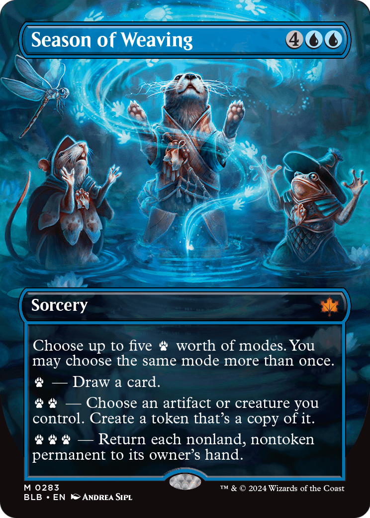 Season of Weaving (Borderless) (BLB-283) [Bloomburrow] Foil