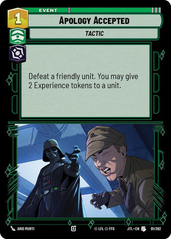 Apology Accepted (091/262) (091/262) [Jump to Lightspeed]