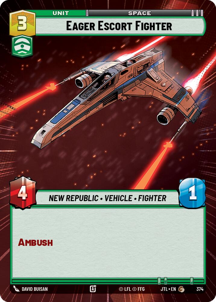 Eager Escort Fighter (374) (Hyperspace) (374) [Jump to Lightspeed]