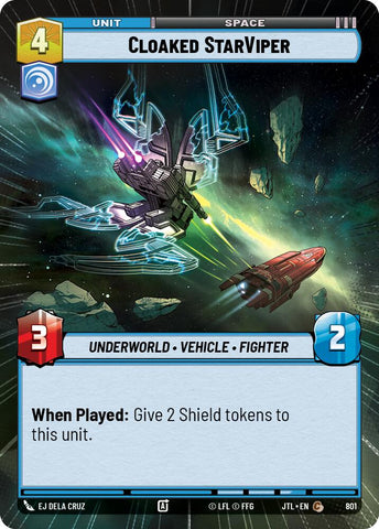 Cloaked StarViper (801) (Hyperspace Foil) (801) [Jump to Lightspeed]