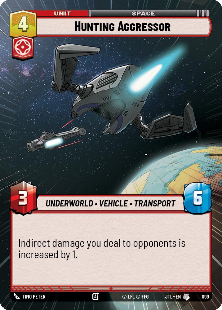 Hunting Aggressor (899) (Hyperspace Foil) (899) [Jump to Lightspeed]