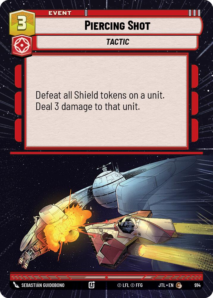 Piercing Shot (914) (Hyperspace Foil) (914) [Jump to Lightspeed]
