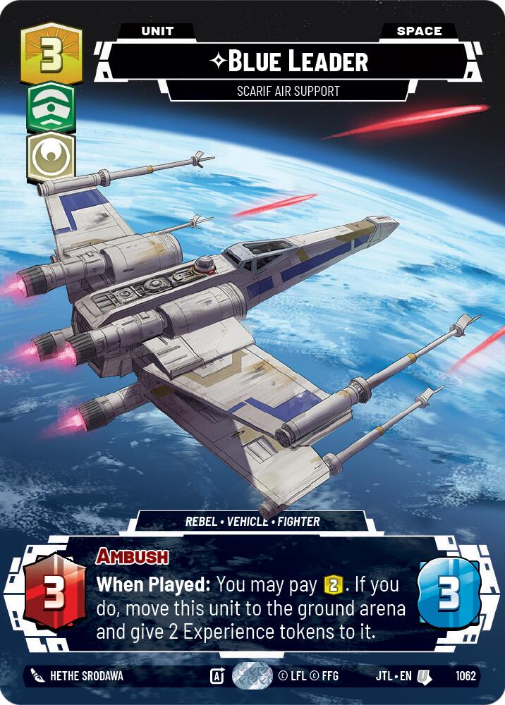 Blue Leader - Scarif Air Support (1062) (Prestige Foil) (1062) [Jump to Lightspeed]