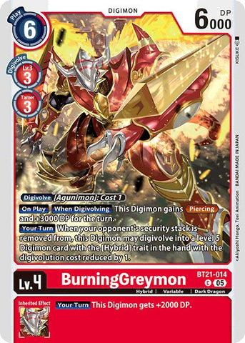 BurningGreymon [BT21-014] [World Convergence]