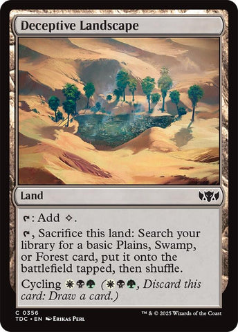 Deceptive Landscape [Tarkir: Dragonstorm Commander]