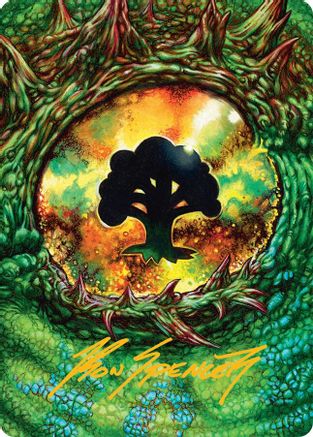 Forest Art Card (32/54) (Gold-Stamped Signature) (AATDM-032) [Art Series: Tarkir: Dragonstorm]