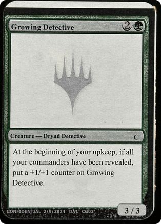 Growing Detective [Un-Known Event Playtest Cards]