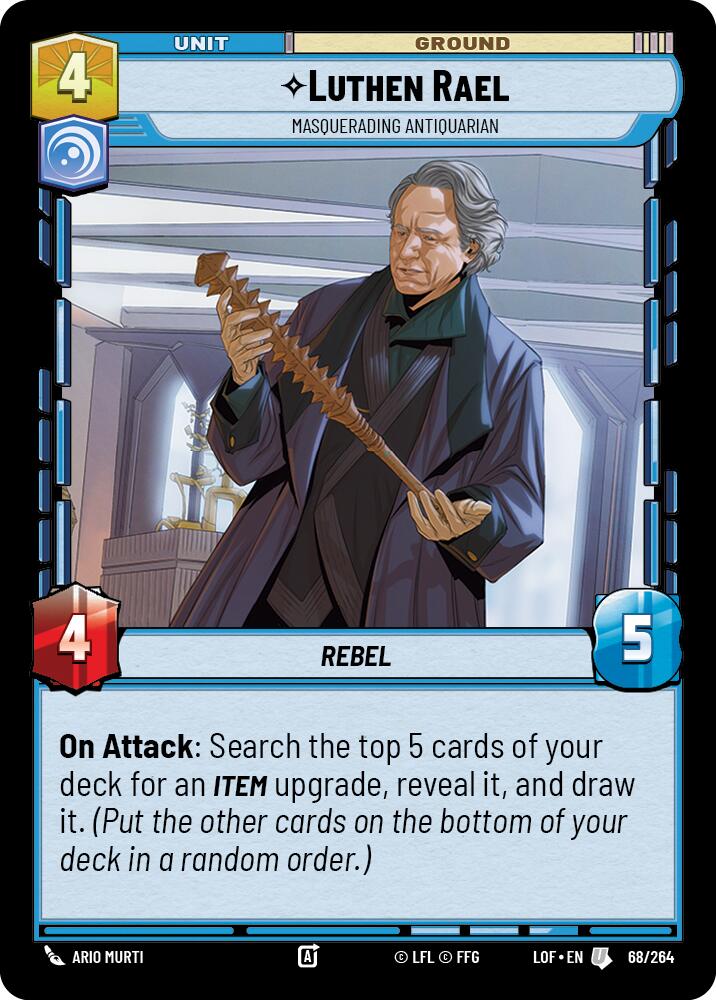 Luthen Rael - Masquerading Antiquarian (68/264) (68/264) [Legends of the Force]