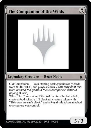 The Companion of the Wilds [Un-Known Event Playtest Cards]