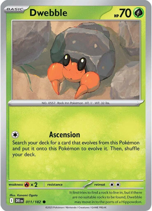 Dwebble (011/182) [Scarlet & Violet: Destined Rivals]