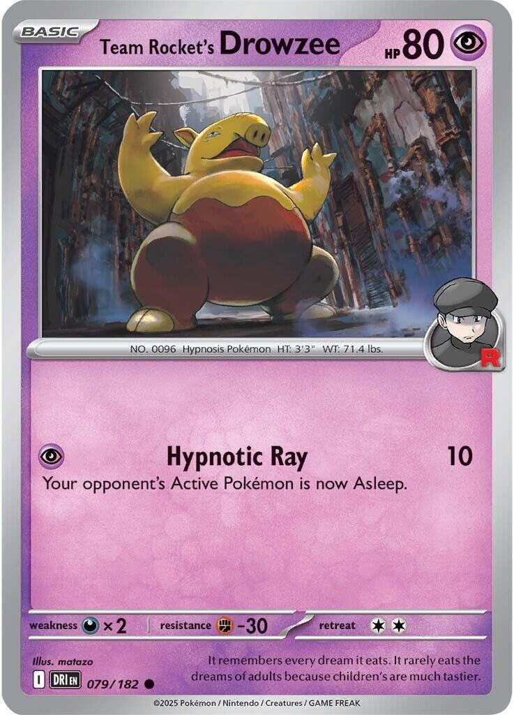 Team Rocket's Drowzee (079/182) [Scarlet & Violet: Destined Rivals]