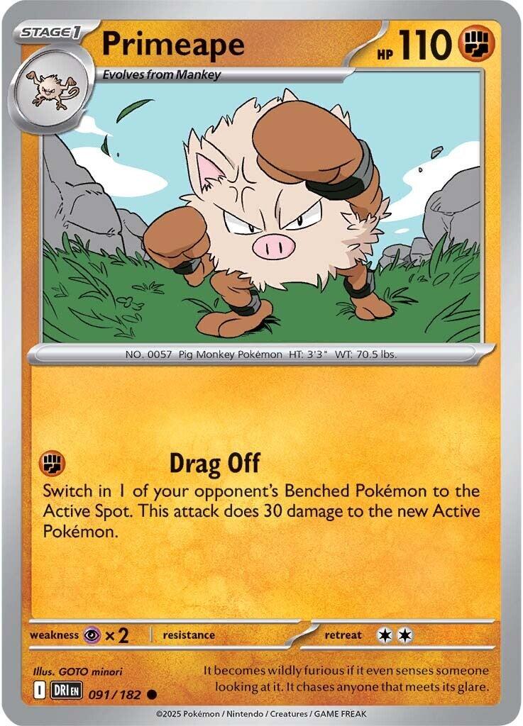 Primeape (091/182) [Scarlet & Violet: Destined Rivals]