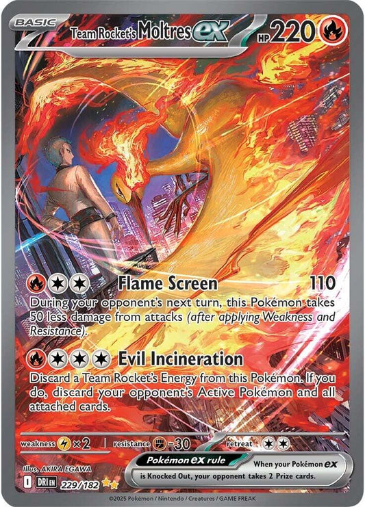 Team Rocket's Moltres ex (229/182) [Scarlet & Violet: Destined Rivals]