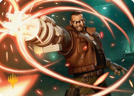 Barret Wallace Art Card (Gold-Stamped Planeswalker Symbol) (AAFIN-008) [Art Series: FINAL FANTASY]