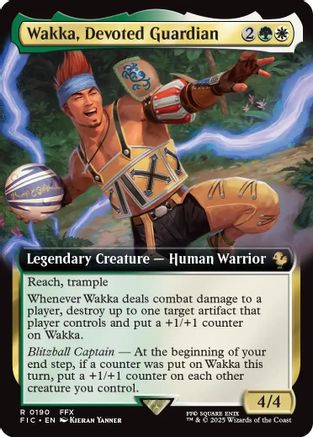 Wakka, Devoted Guardian (Extended Art) (FIC-190) [Commander: FINAL FANTASY]