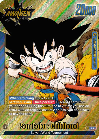 Son Goku : Childhood (FB06-025) (Gold) [Manga Booster 01]
