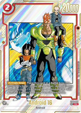 Android 16 (Alternate Art) [Manga Booster 01]