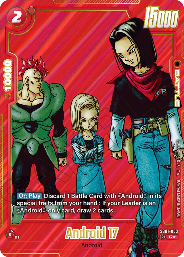 Android 17 (SB01-003) (Alternate Art) [Manga Booster 01]