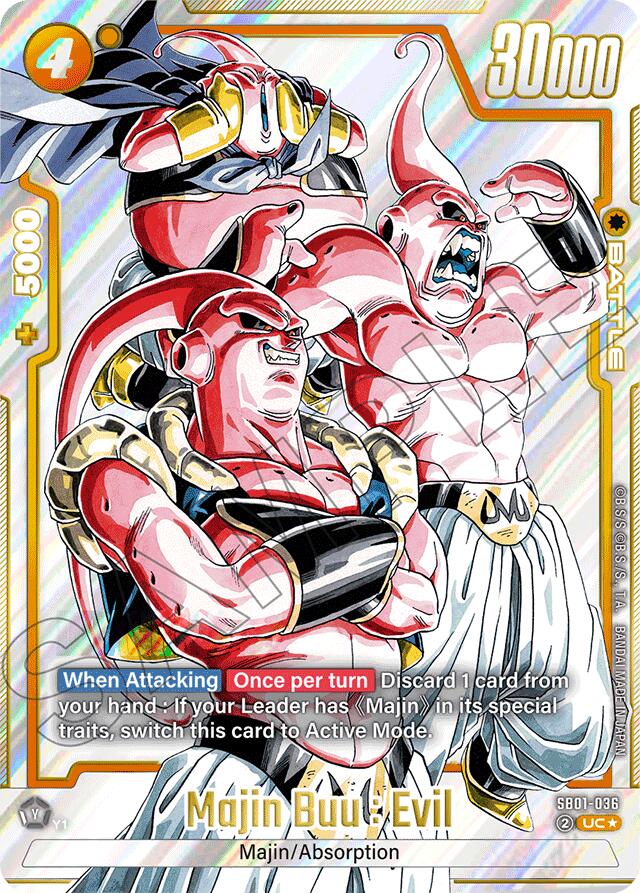 Majin Buu : Evil (SB01-036) (Alternate Art) [Manga Booster 01]