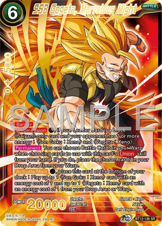 SS3 Gogeta, Marvelous Might (Reprint) (BT12-136) [Premium Anniversary Box 2025]