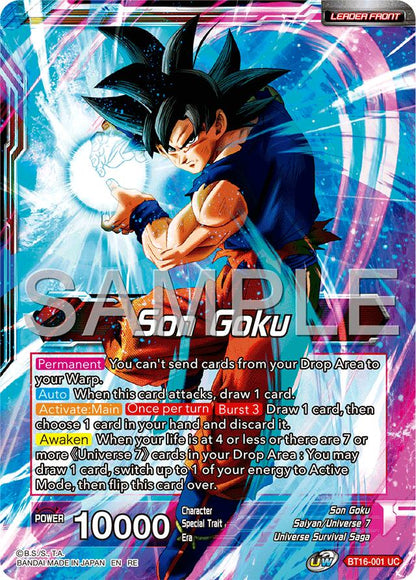 Son Goku // Son Goku, Supreme Warrior (Reprint) (BT16-001) [Premium Anniversary Box 2025]