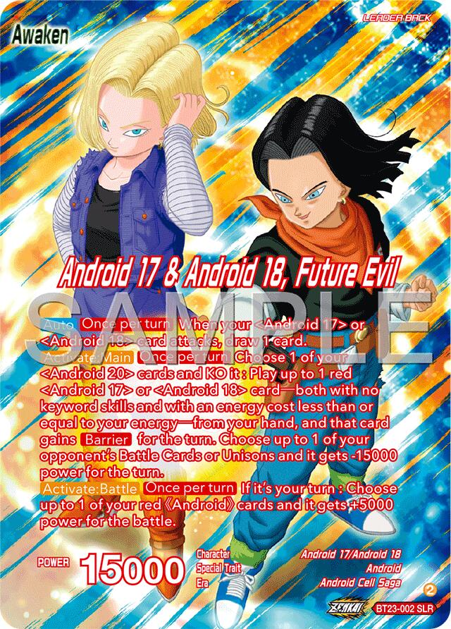 Android 17 & Android 18 // Android 17 & Android 18, Future Evil (BT23-002) [Premium Anniversary Box 2025]