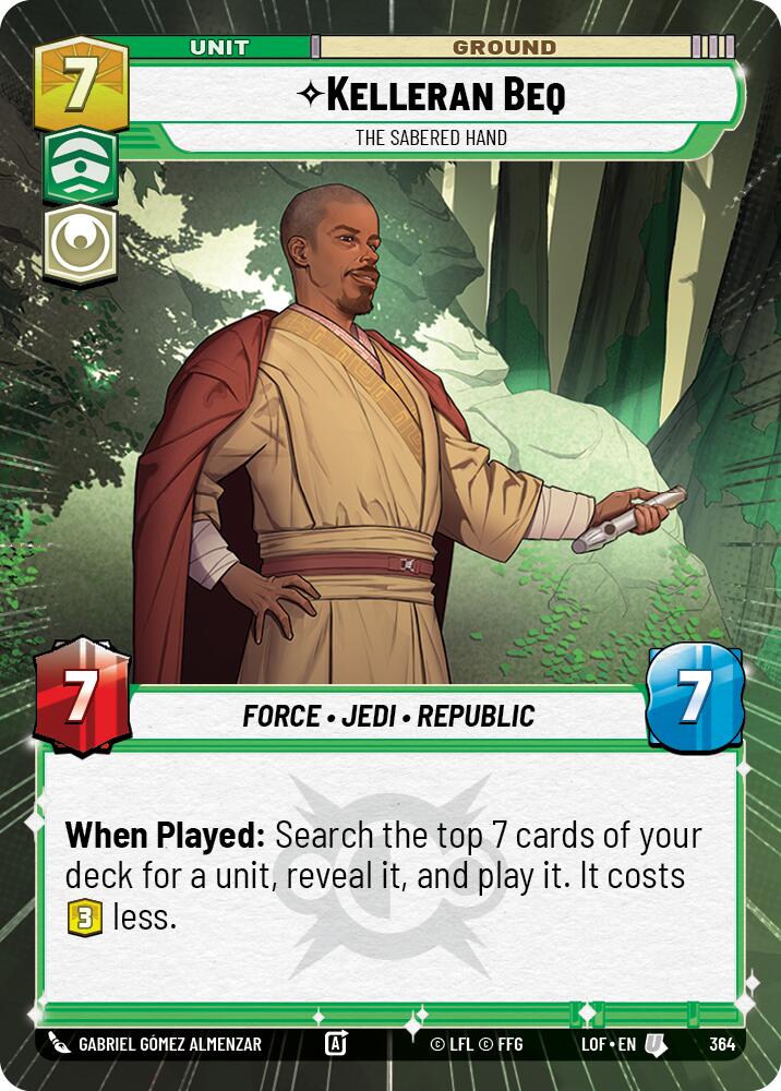 Kelleran Beq - The Sabered Hand (364) (Hyperspace) (364) [Legends of the Force]