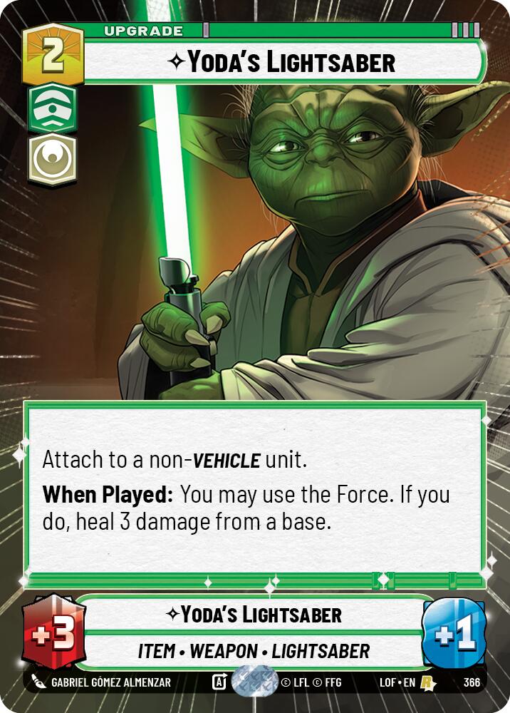 Yoda's Lightsaber (366) (Hyperspace) (366) [Legends of the Force]