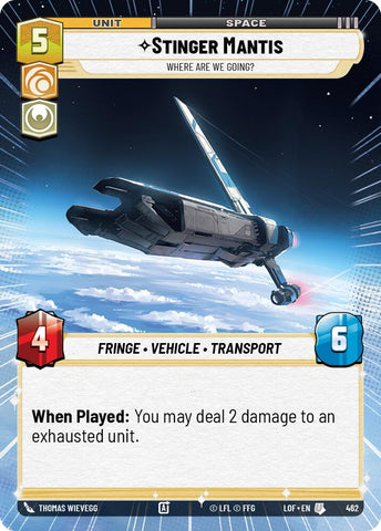 Stinger Mantis - Where Are We Going? (462) (Hyperspace) (462) [Legends of the Force]