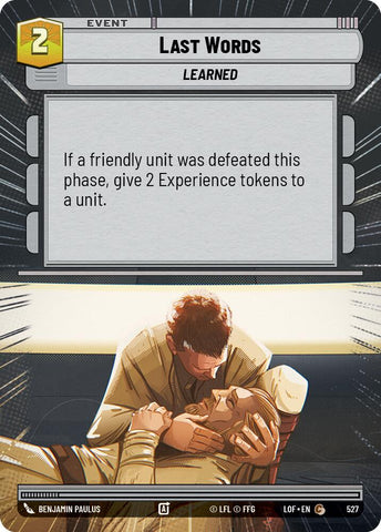 Last Words (527) (Hyperspace) (527) [Legends of the Force]
