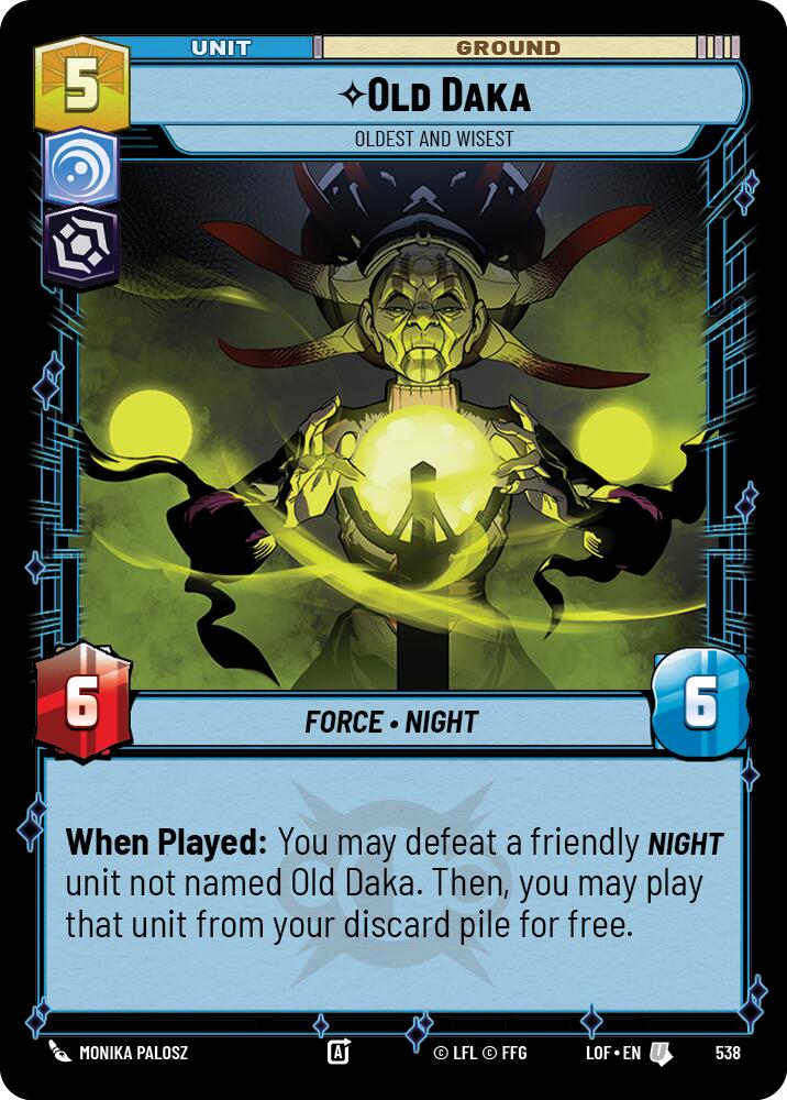 Old Daka - Oldest and Wisest (538) (Foil) (538) [Legends of the Force]