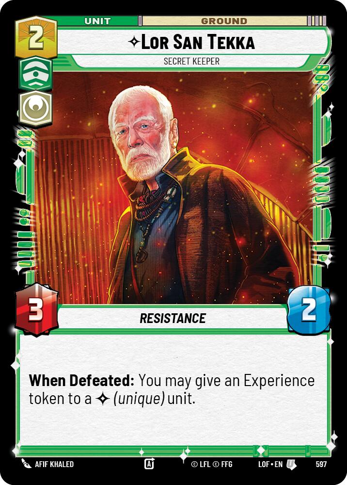 Lor San Tekka - Secret Keeper (597) (Foil) (597) [Legends of the Force]