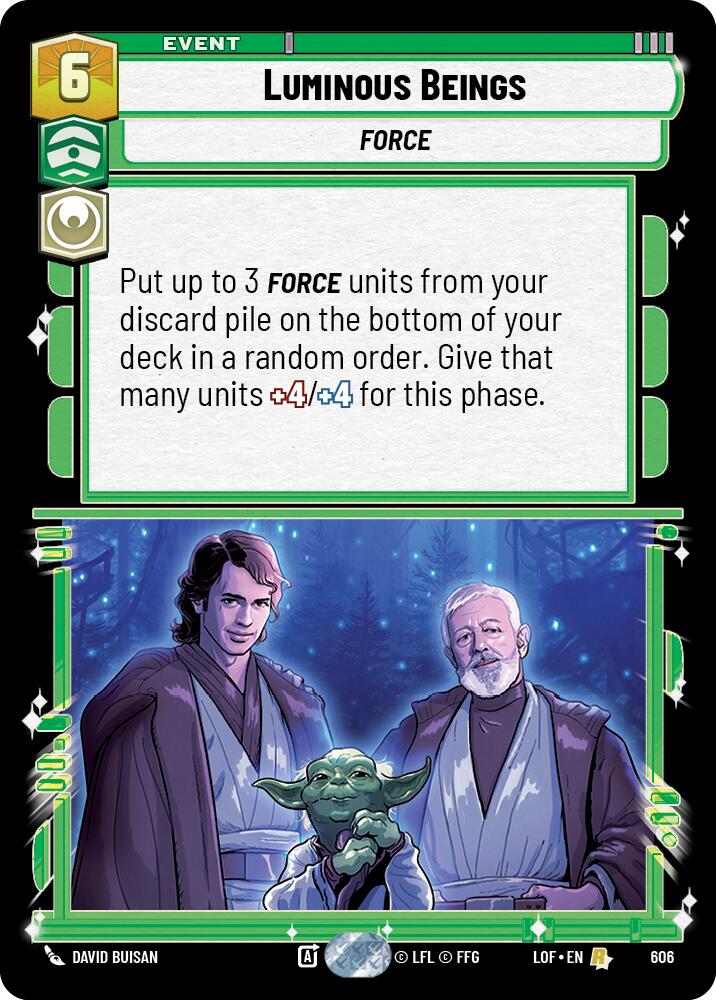 Luminous Beings (606) (Foil) (606) [Legends of the Force]