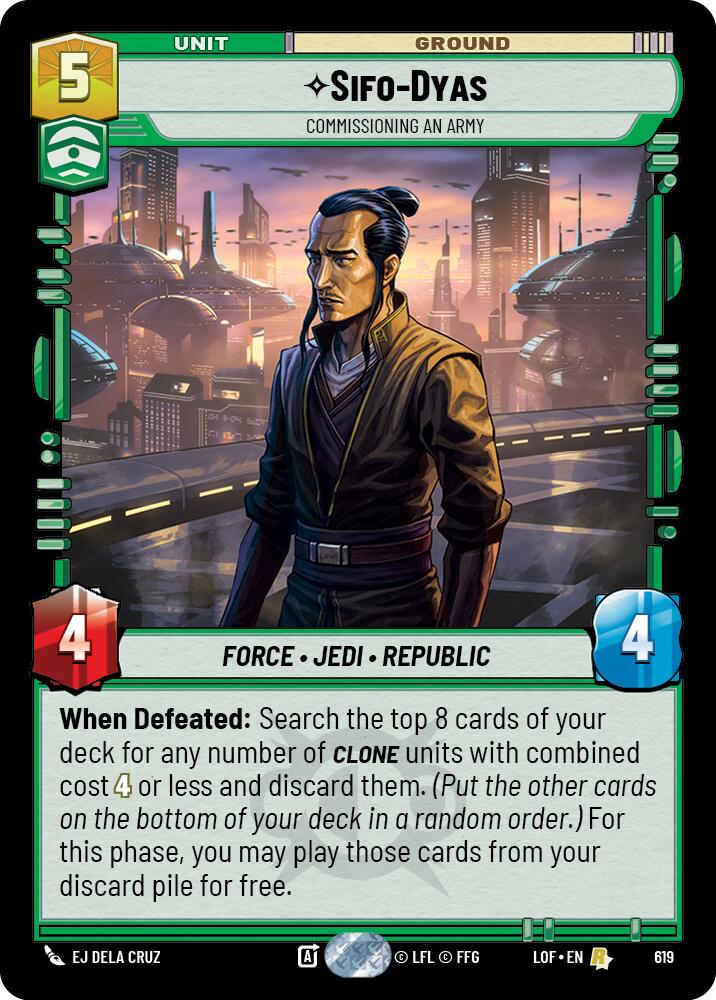Sifo-Dyas - Commissioning An Army (619) (Foil) (619) [Legends of the Force]