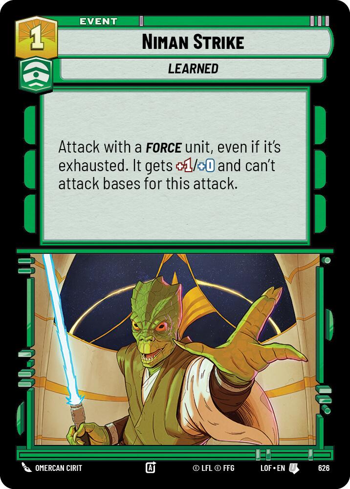 Niman Strike (626) (Foil) (626) [Legends of the Force]